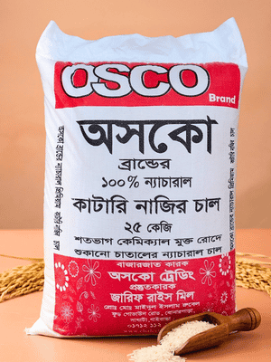 Natural Premium Katari Najir Rice (কাটারি নাজির চাল) 25 kg OSCO Brand