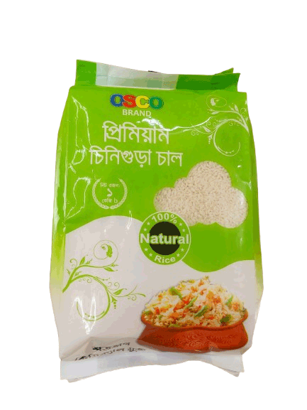 কেমিক্যাল মুক্ত প্রিমিয়াম চিনিগুড়া চাল ( Chemical free Premium Chinigura Rice )-1 Kg OSCO Brand